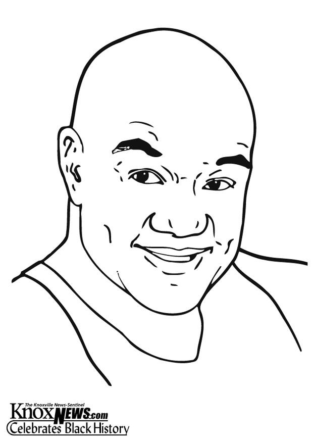 Coloring page george foreman