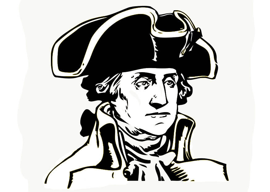 Coloring page george washington