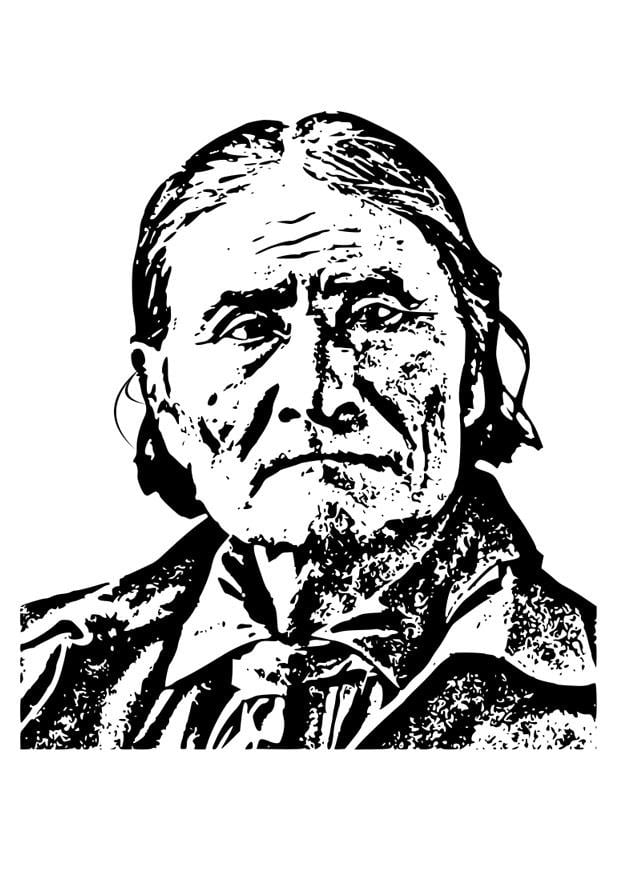 Coloring page geronimo