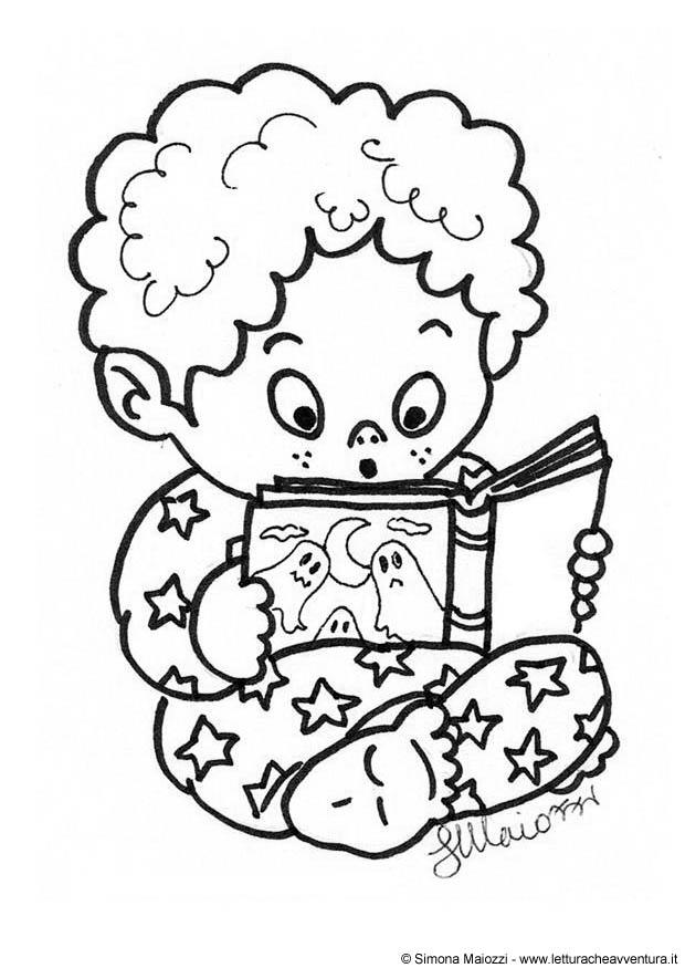 Coloring page ghost story