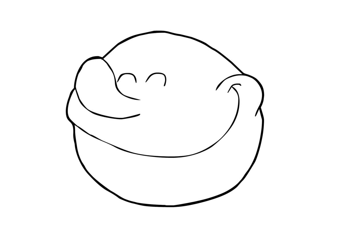 Coloring page glad