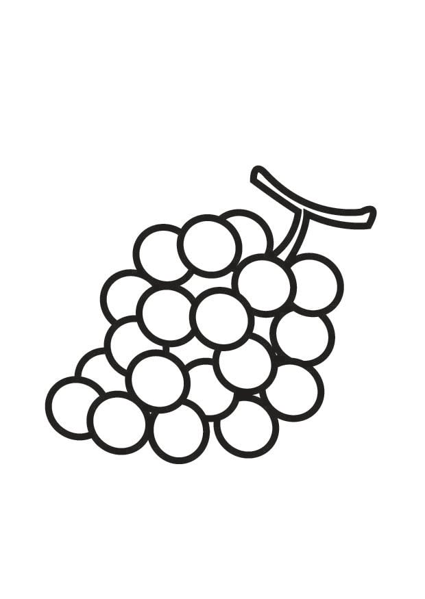 Coloring page grapes