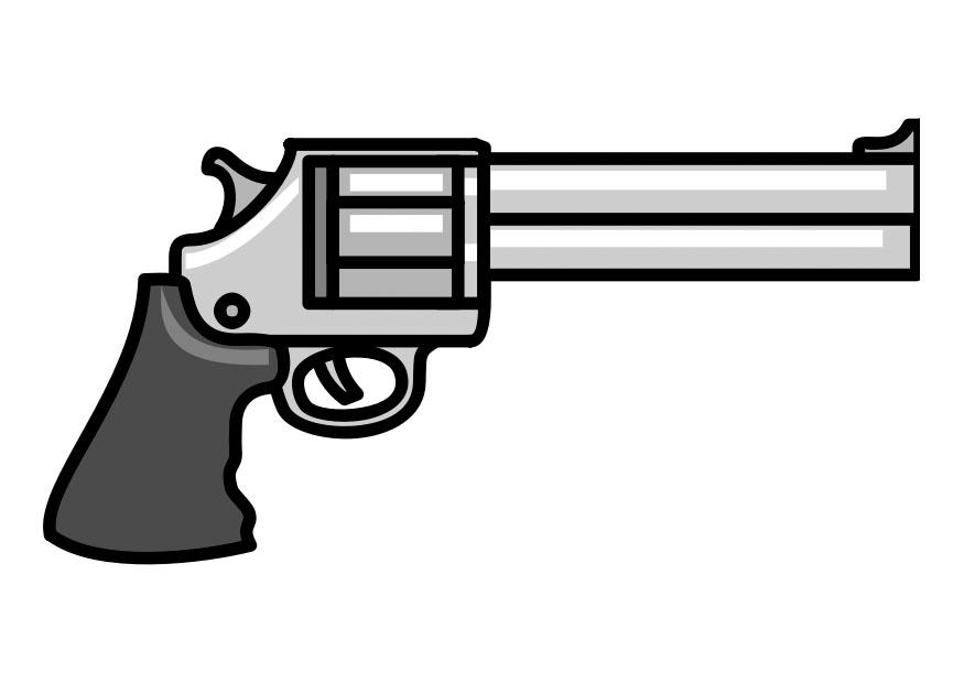 Coloring page gun