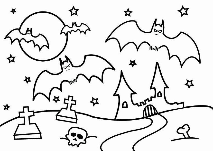 Coloring page halloween