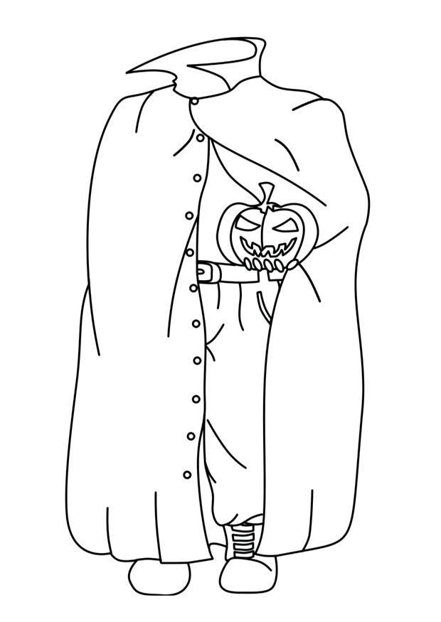 Coloring page halloween ghost