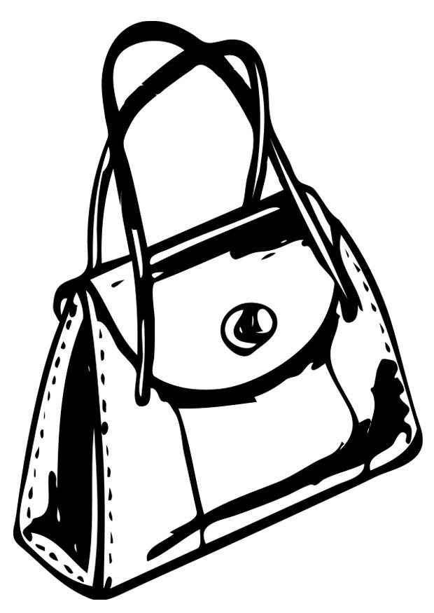 Coloring page handbag