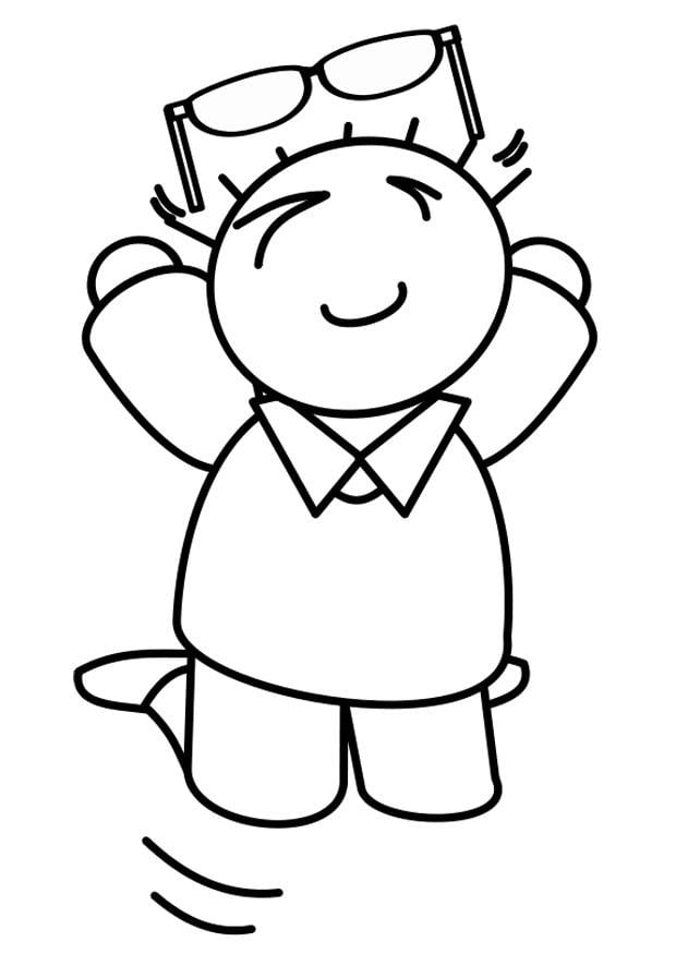 Coloring page happy