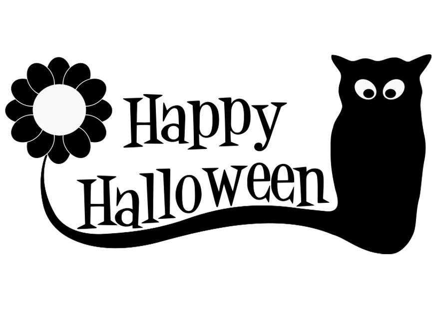 Coloring page happy halloween