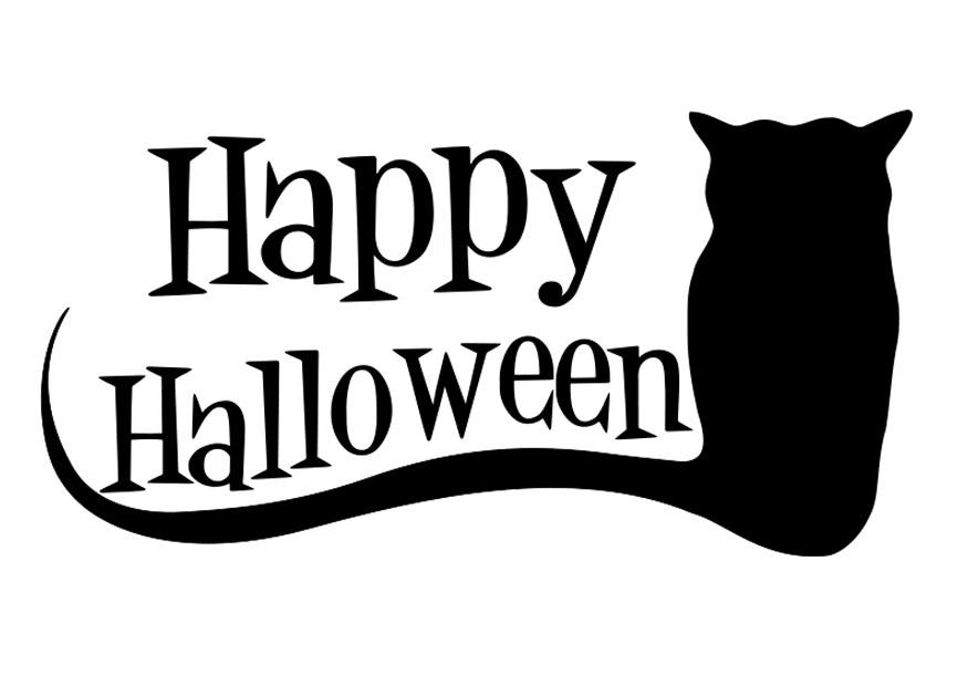 Coloring page happy halloween