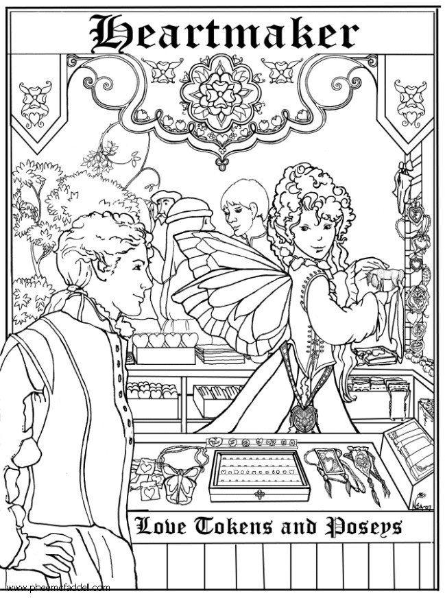 Coloring page heartmakers shop