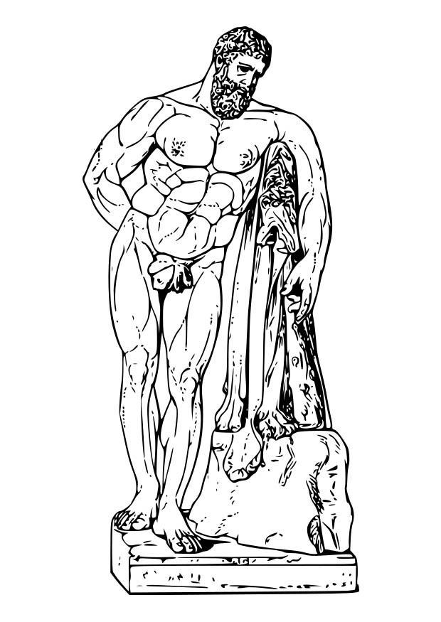 Coloring page hercules