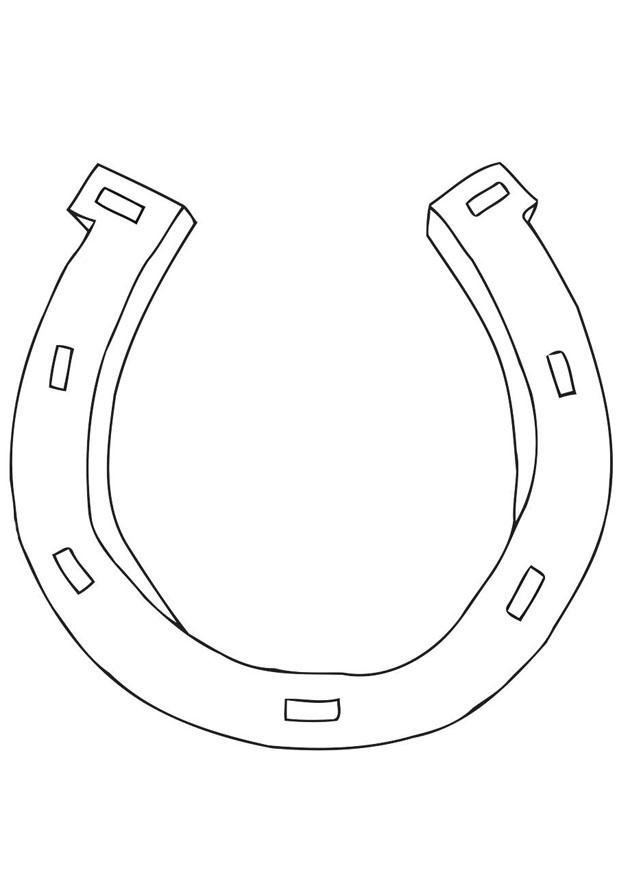 Coloring page horseshoe