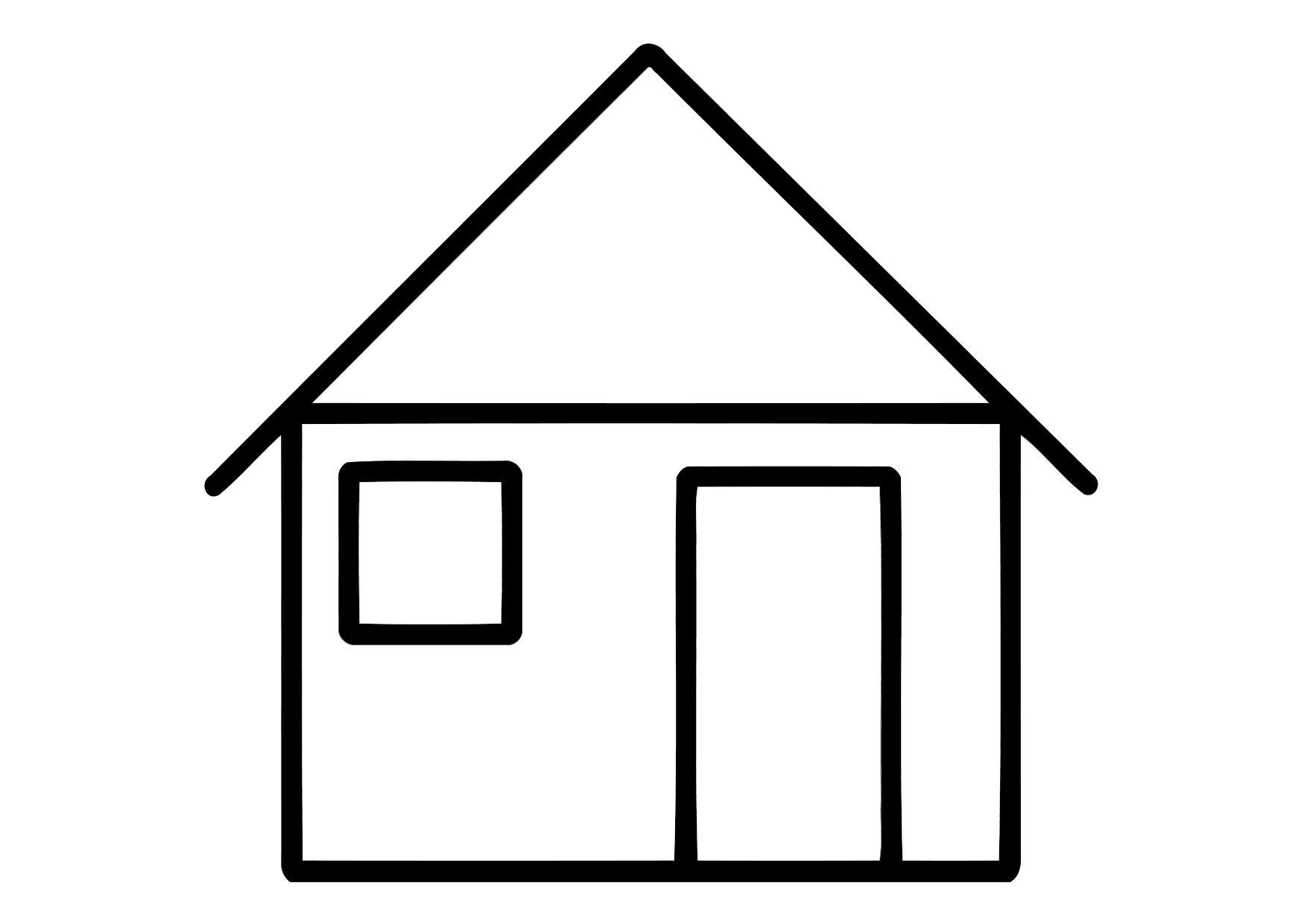 Coloring page house