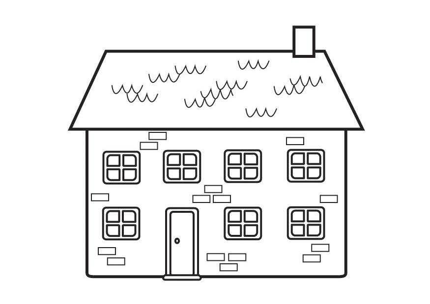 Coloring page house