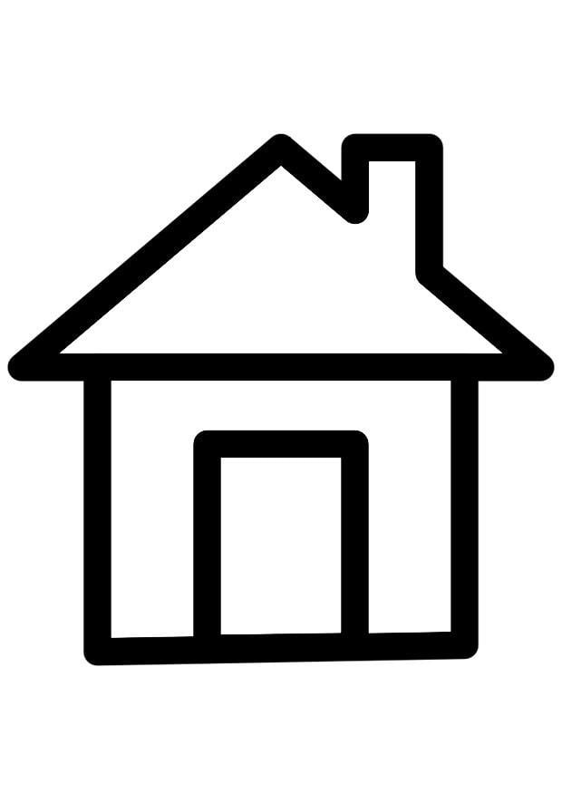 Coloring page house