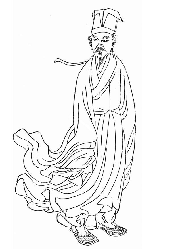 Coloring page huang tingjian