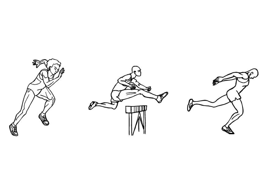 Coloring page hurdles