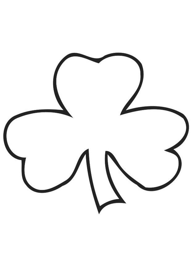 Coloring page irish clover - shamrock