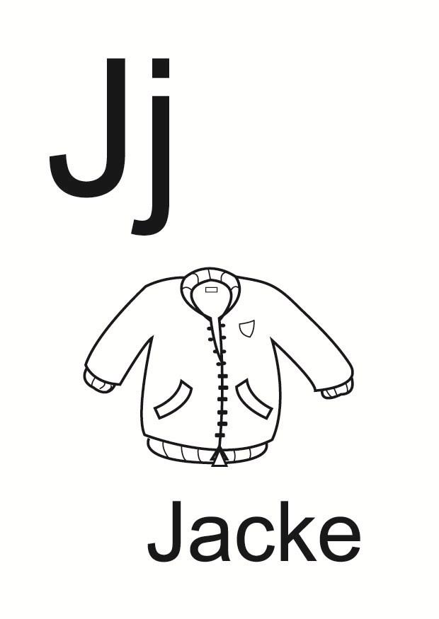 Coloring page j