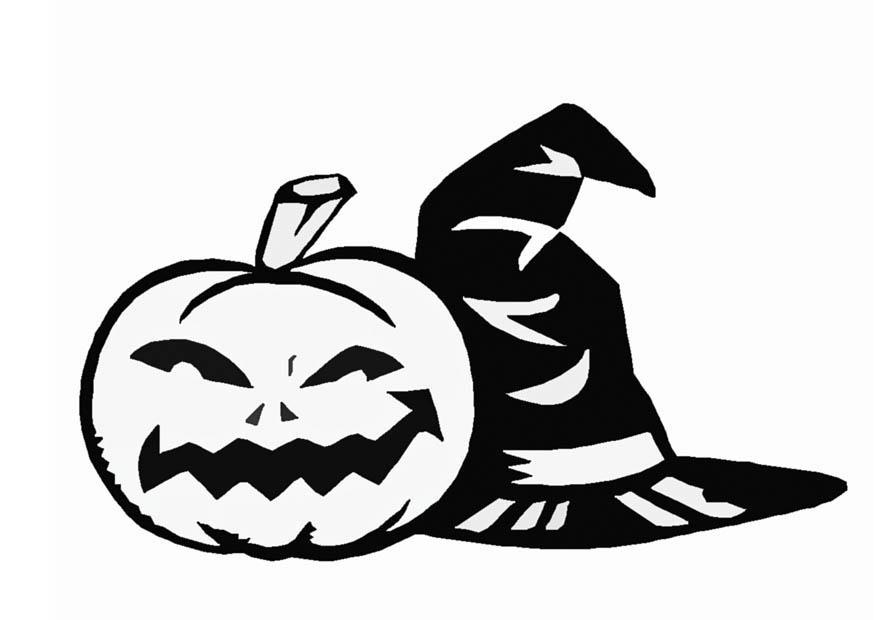 Coloring page jack-o-lantern