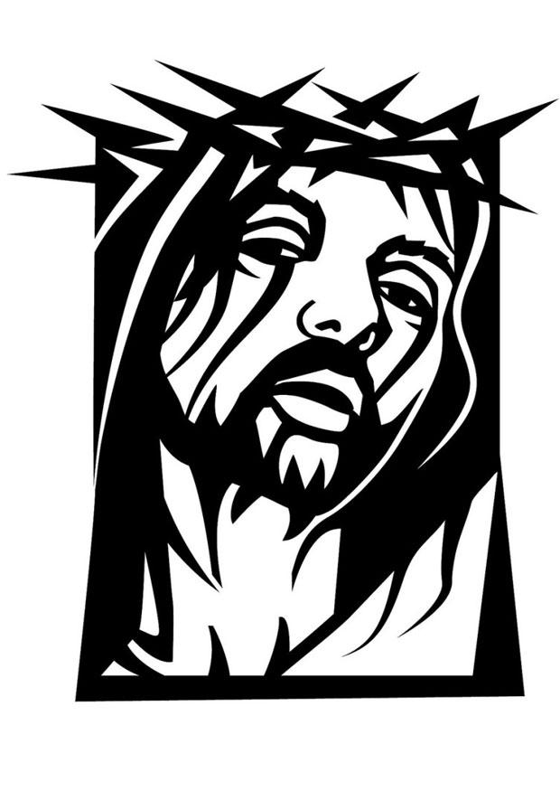 Coloring page jesus