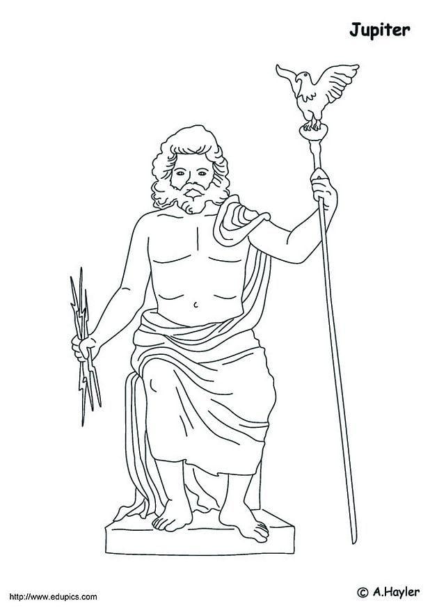 Coloring page jupiter