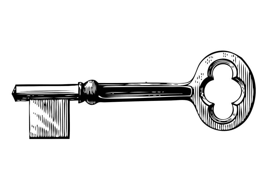 Coloring page key