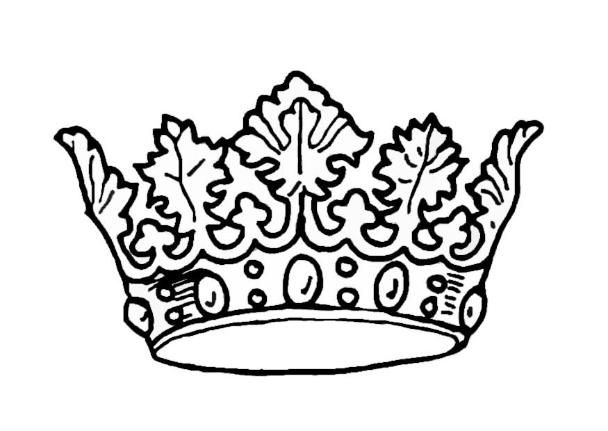 Coloring page kings crown