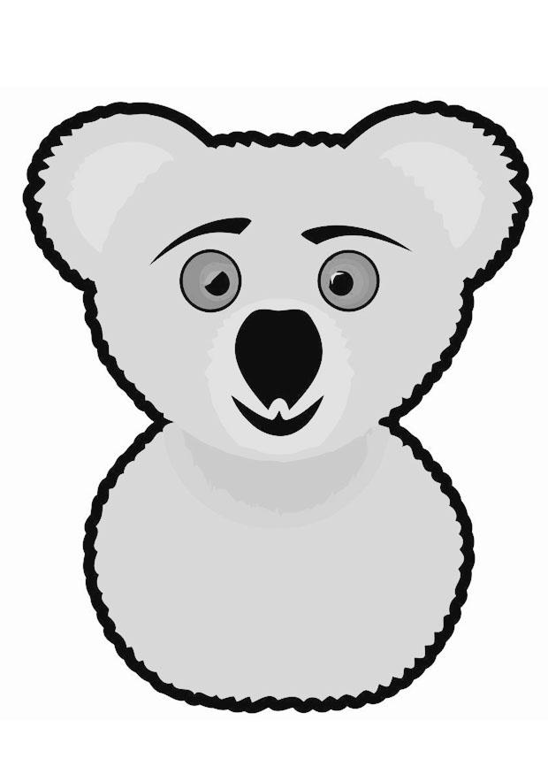 Coloring page koala bear