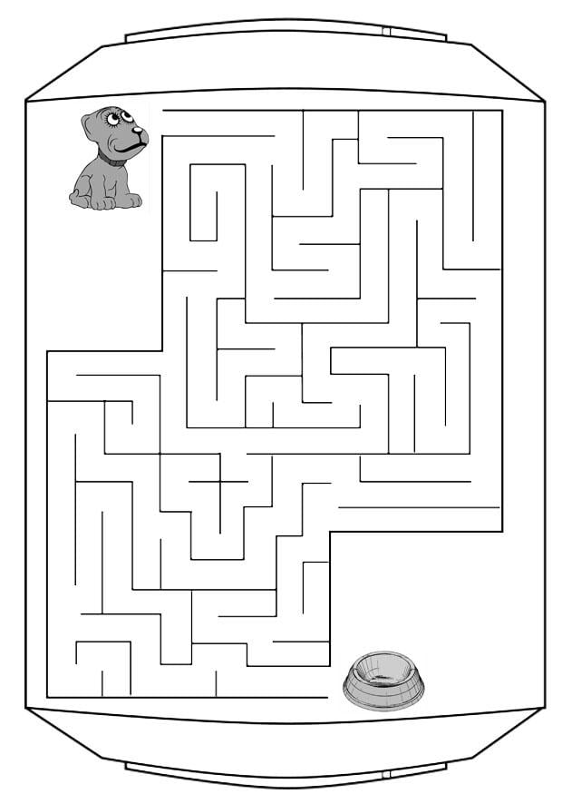 Coloring page labyrinth