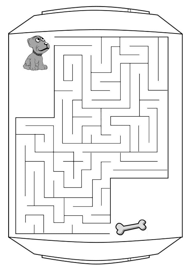 Coloring page labyrinth