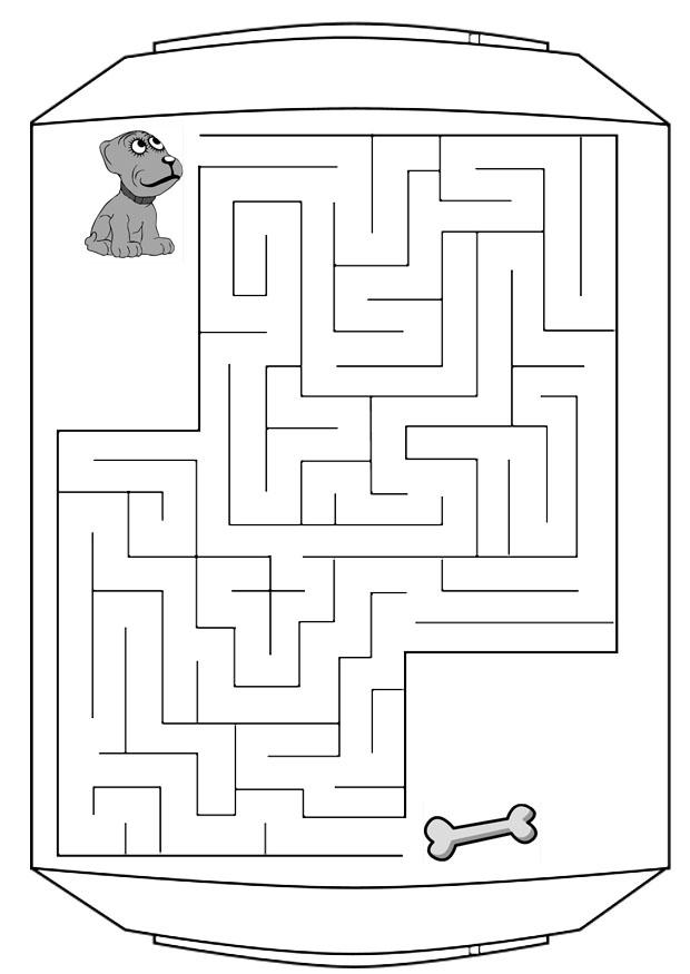 Coloring page labyrinth