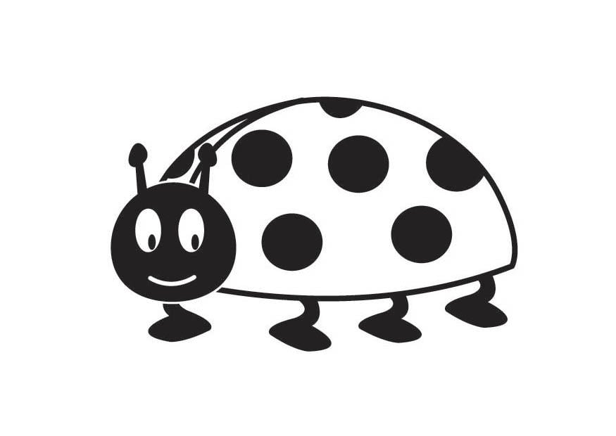 Coloring page ladybug