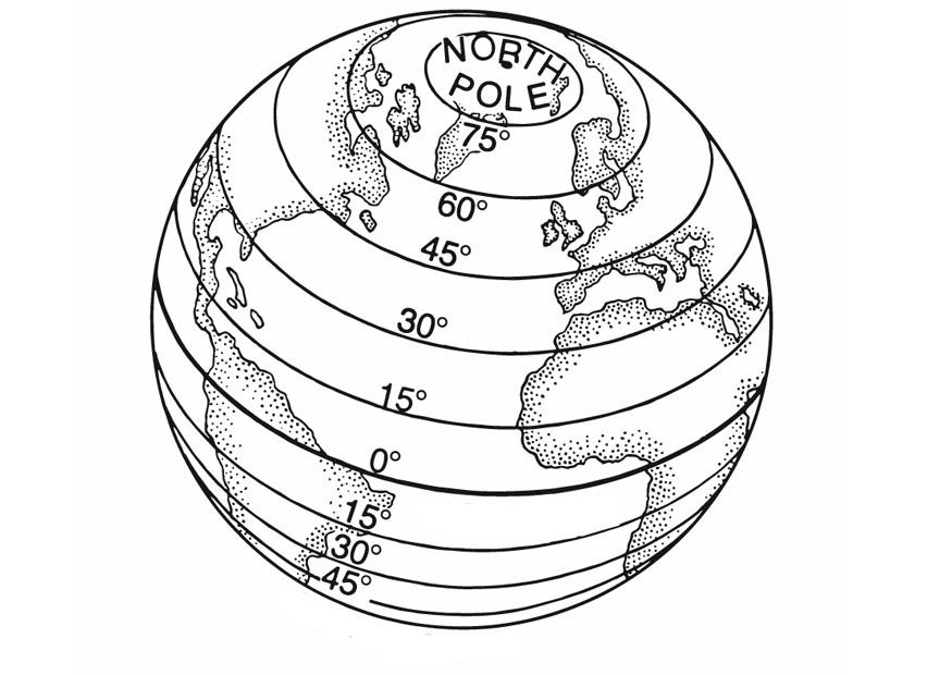 Coloring page latitude