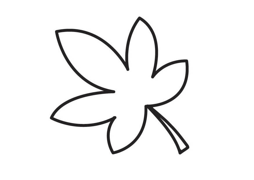 Coloring page leaf