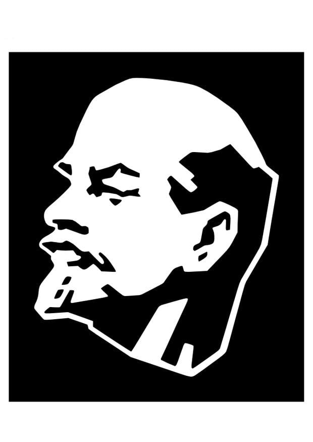 Coloring page lenin