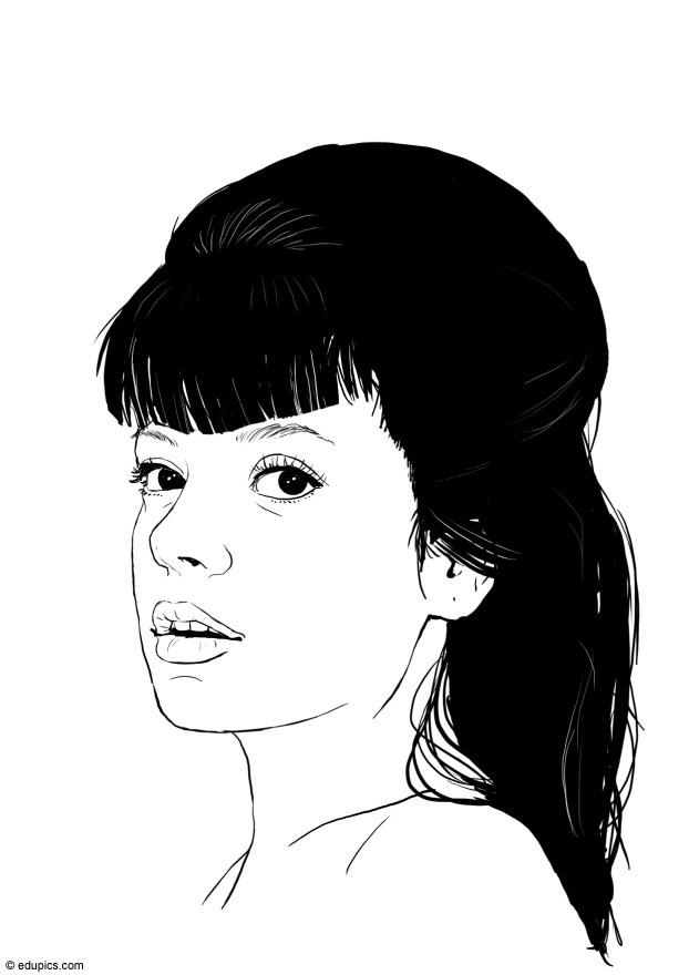 Coloring page lily allen