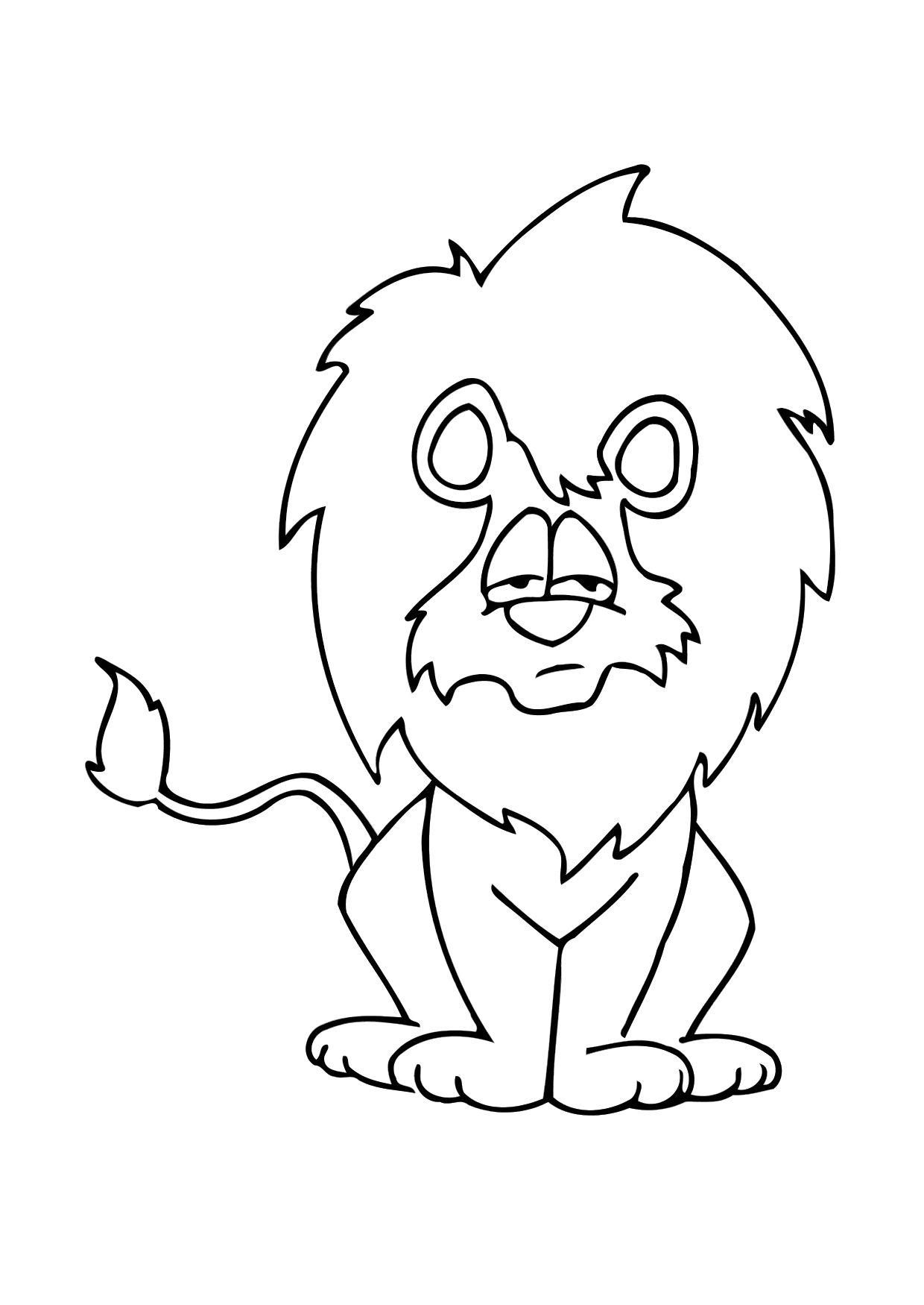 Coloring page lion