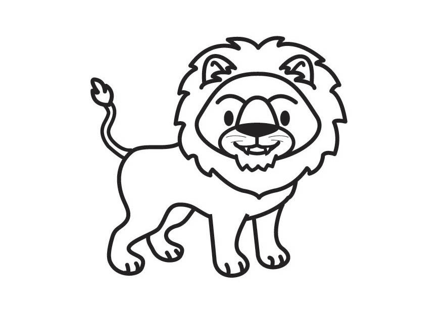 Coloring page lion