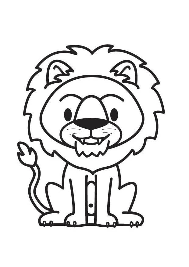 Coloring page lion