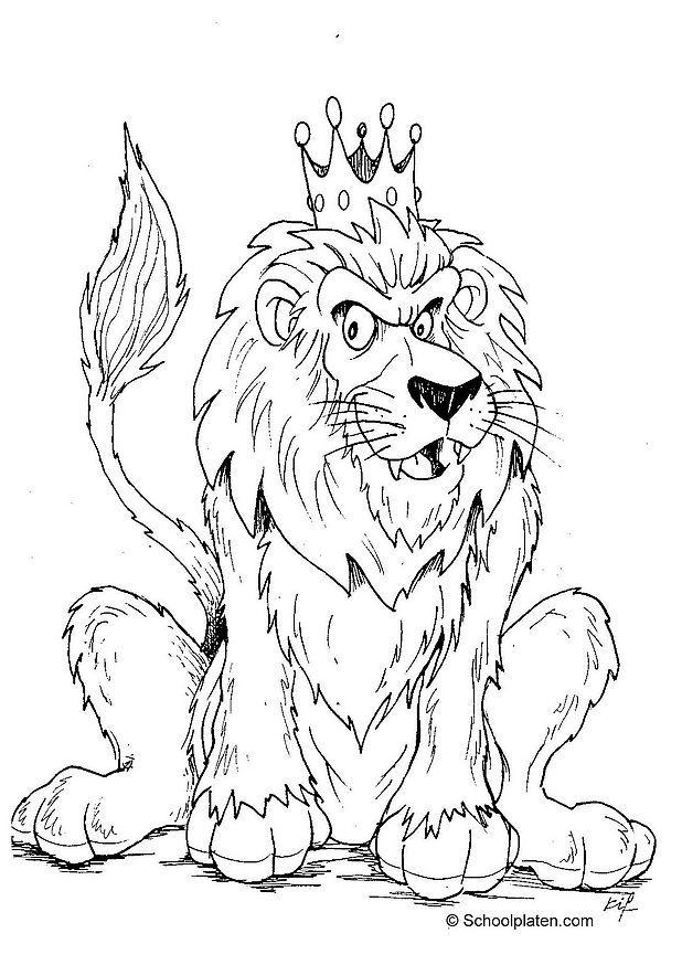 Coloring page lion