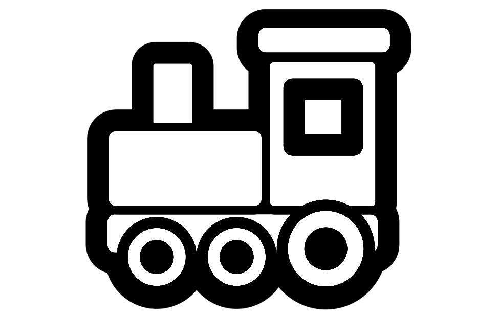 Coloring page locomotive