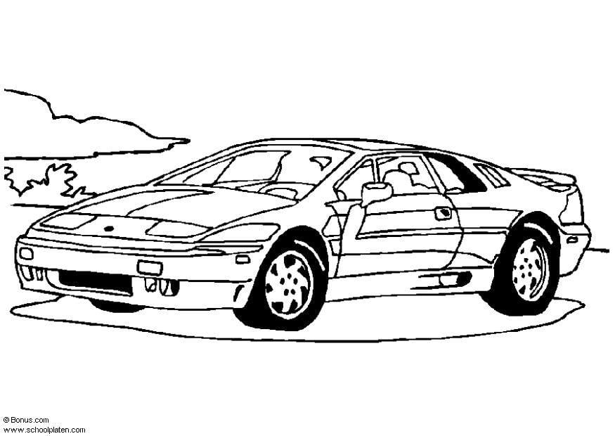 Coloring page lotus esprit