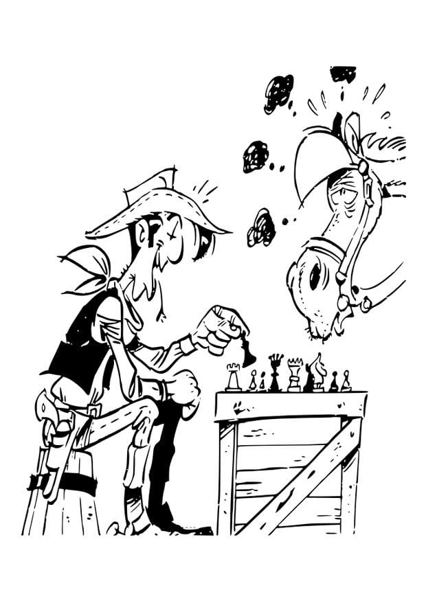 Coloring page lucky luke