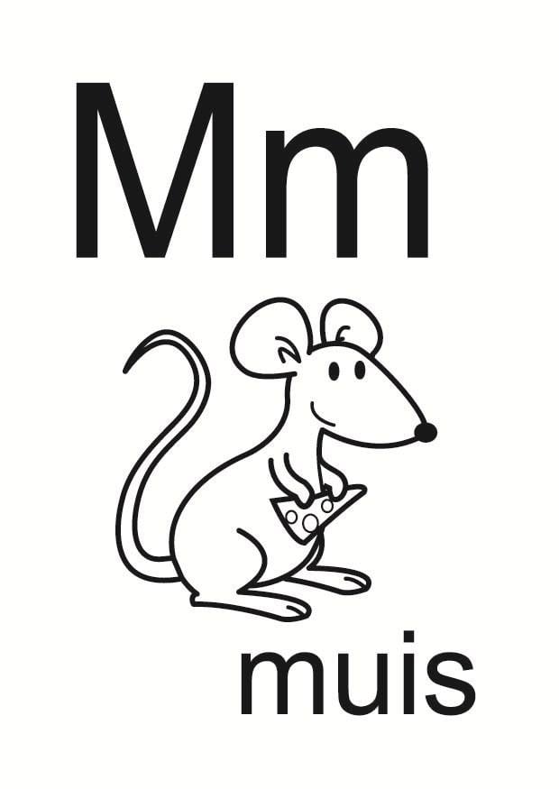 Coloring page m