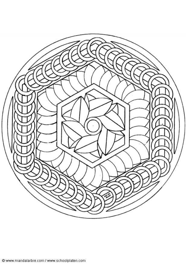 Coloring page mandala-1402a