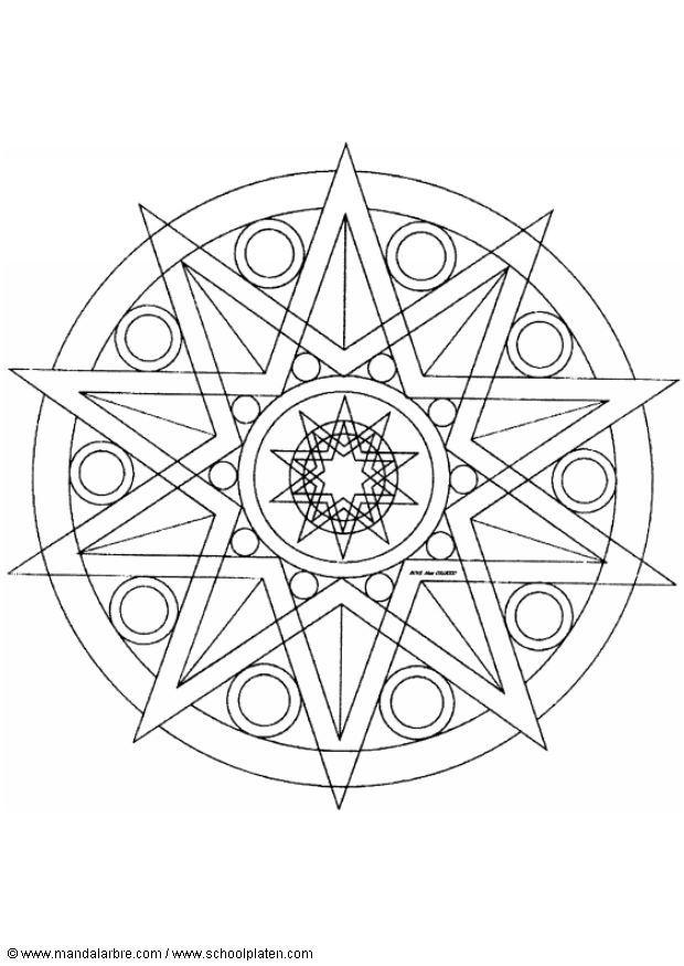 Coloring page mandala-1402b