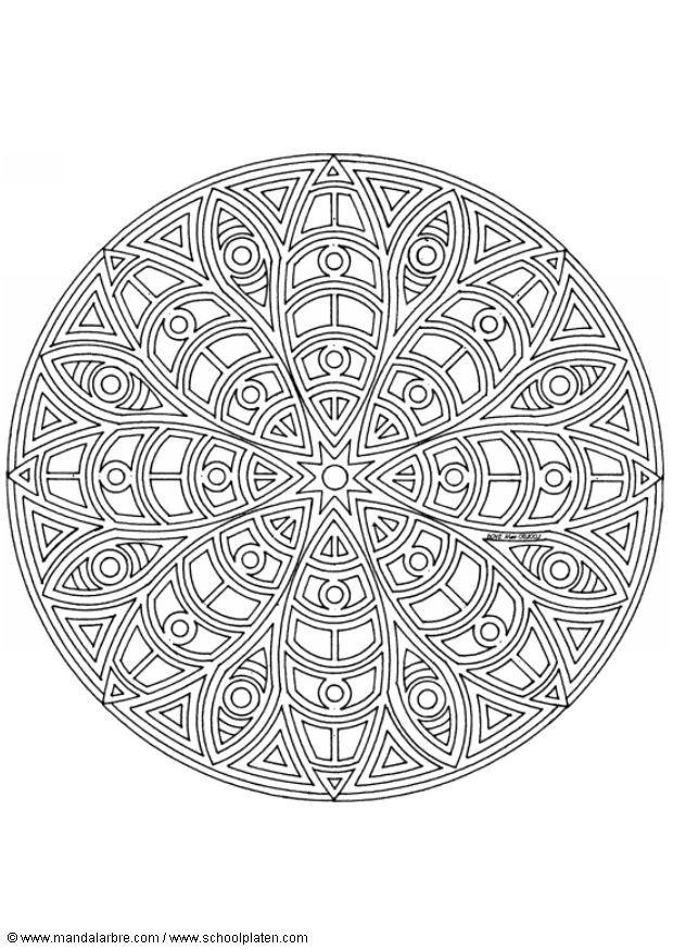 Coloring page mandala-1402c