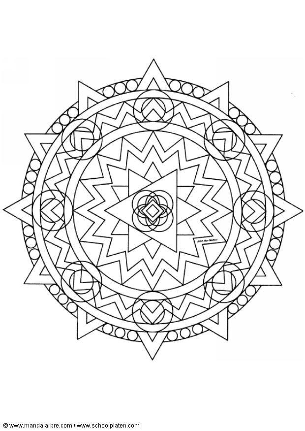 Coloring page mandala-1402d