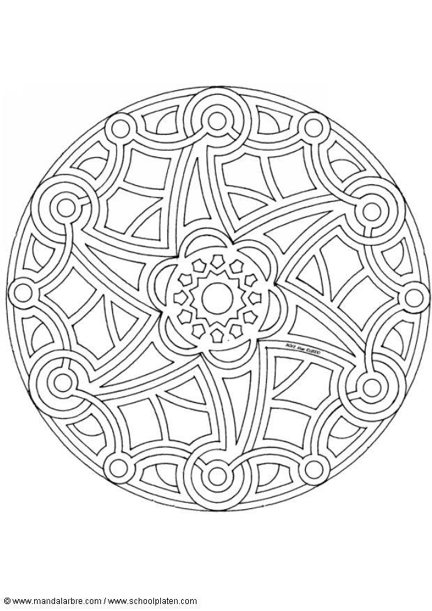 Coloring page mandala-1502c